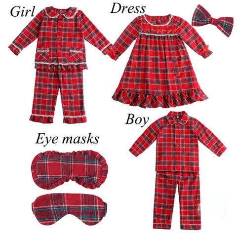 Tartan Flannal Pjs and Accessories