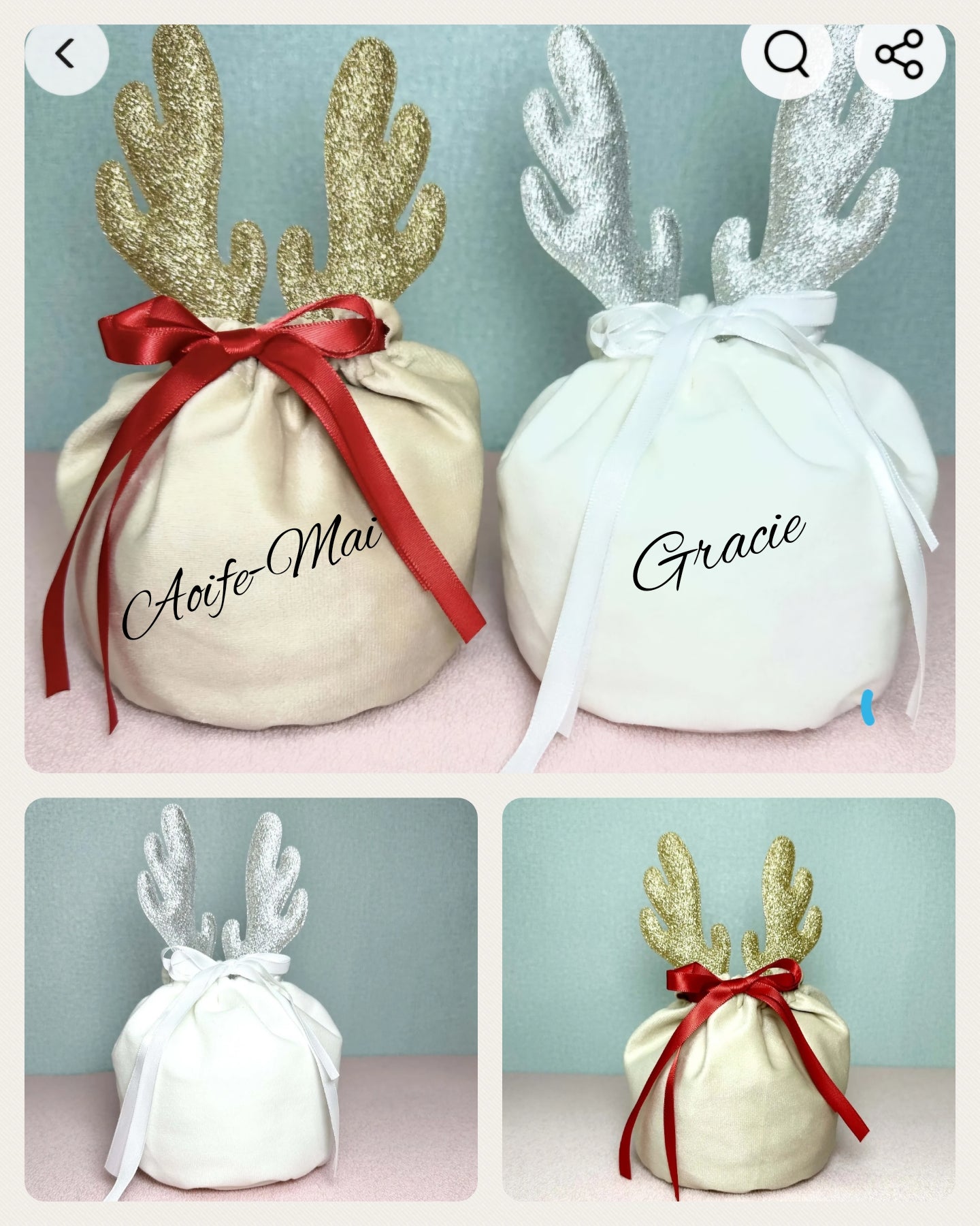 Santa Velvet bags