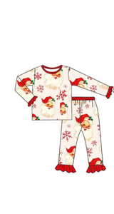 Girls Christmas Santa Clause PJ set (Long Sleeve) Sold individually