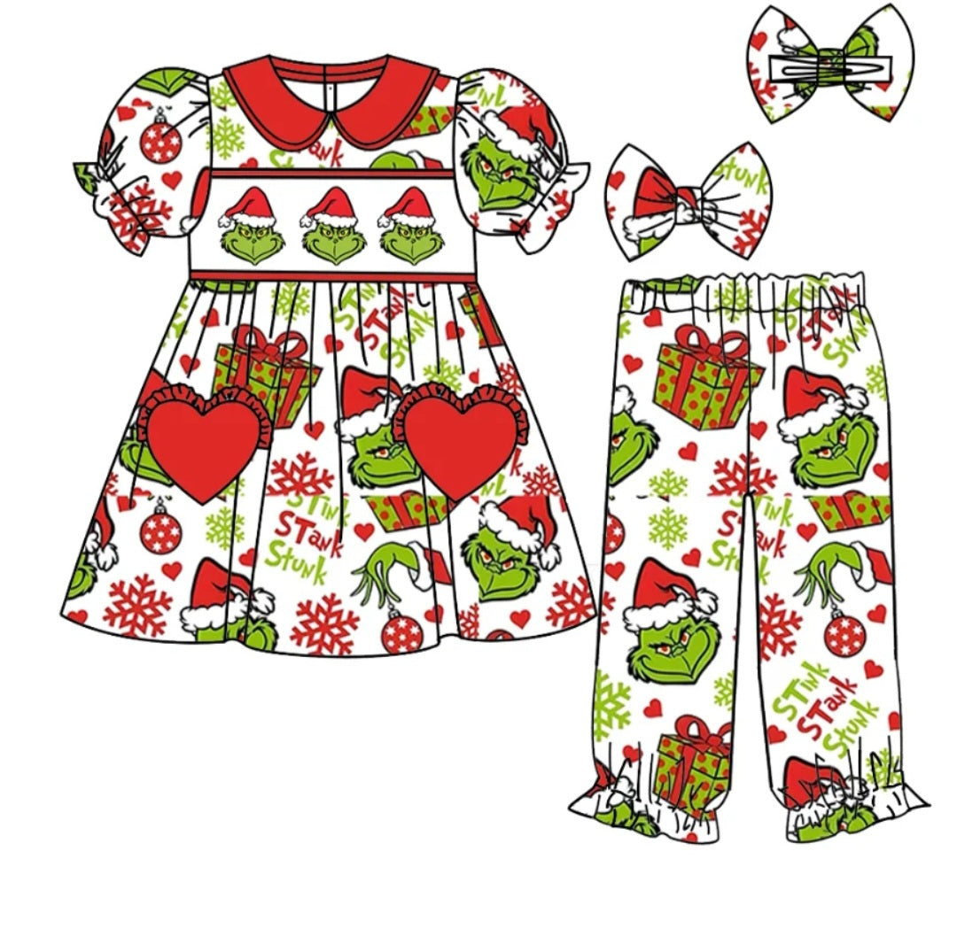 Christmas Grinch  PJ set